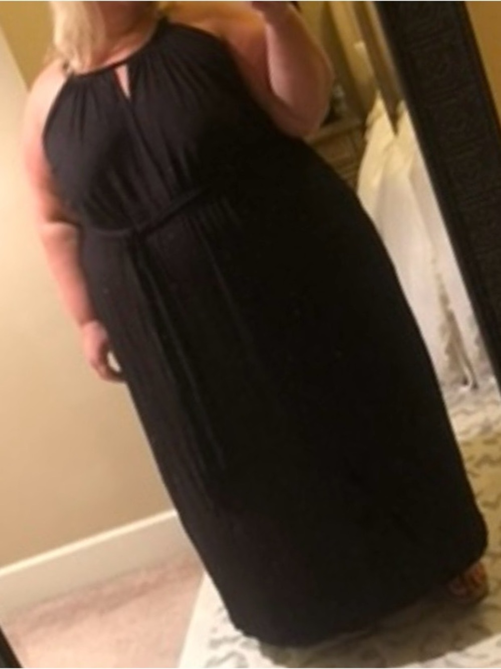 Lane Bryant Black Dress with Waist Tie Detail